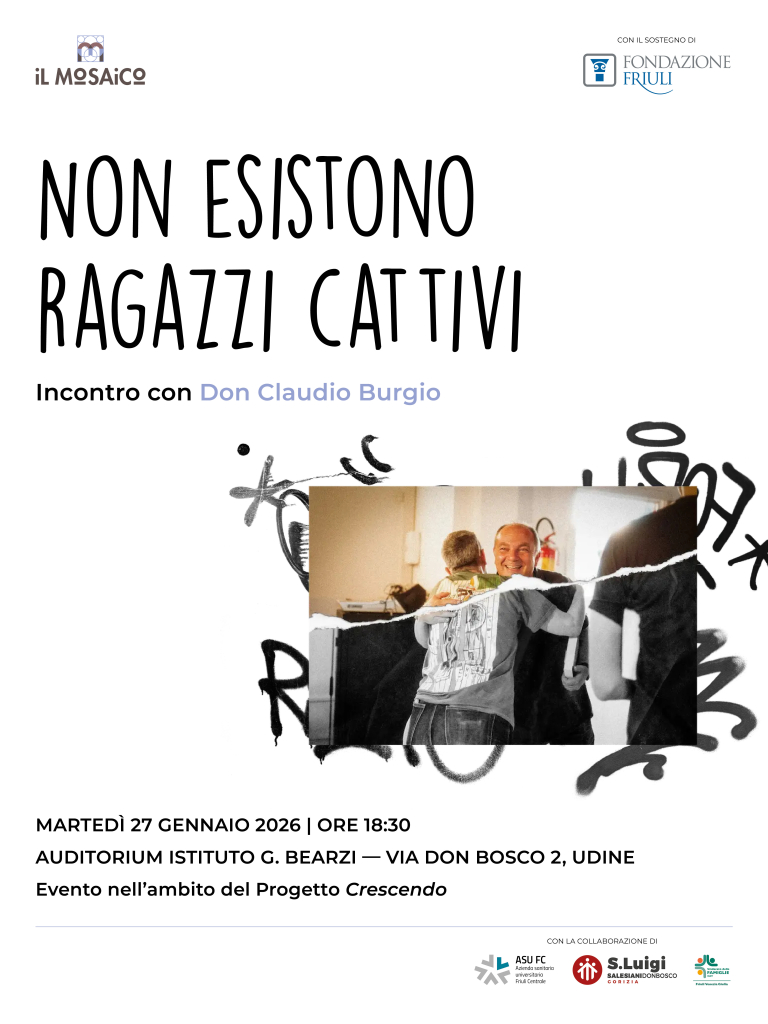 Locandina incontro con Don Burgio Locandina di Non esistono ragazzi cattivi - Incontro con Don Claudio Burgio